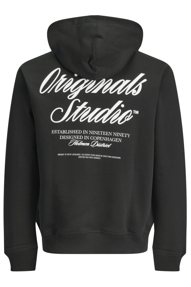 JORNORREBRO TYPO BACK SWEAT HOOD SN 12283054 BLACK